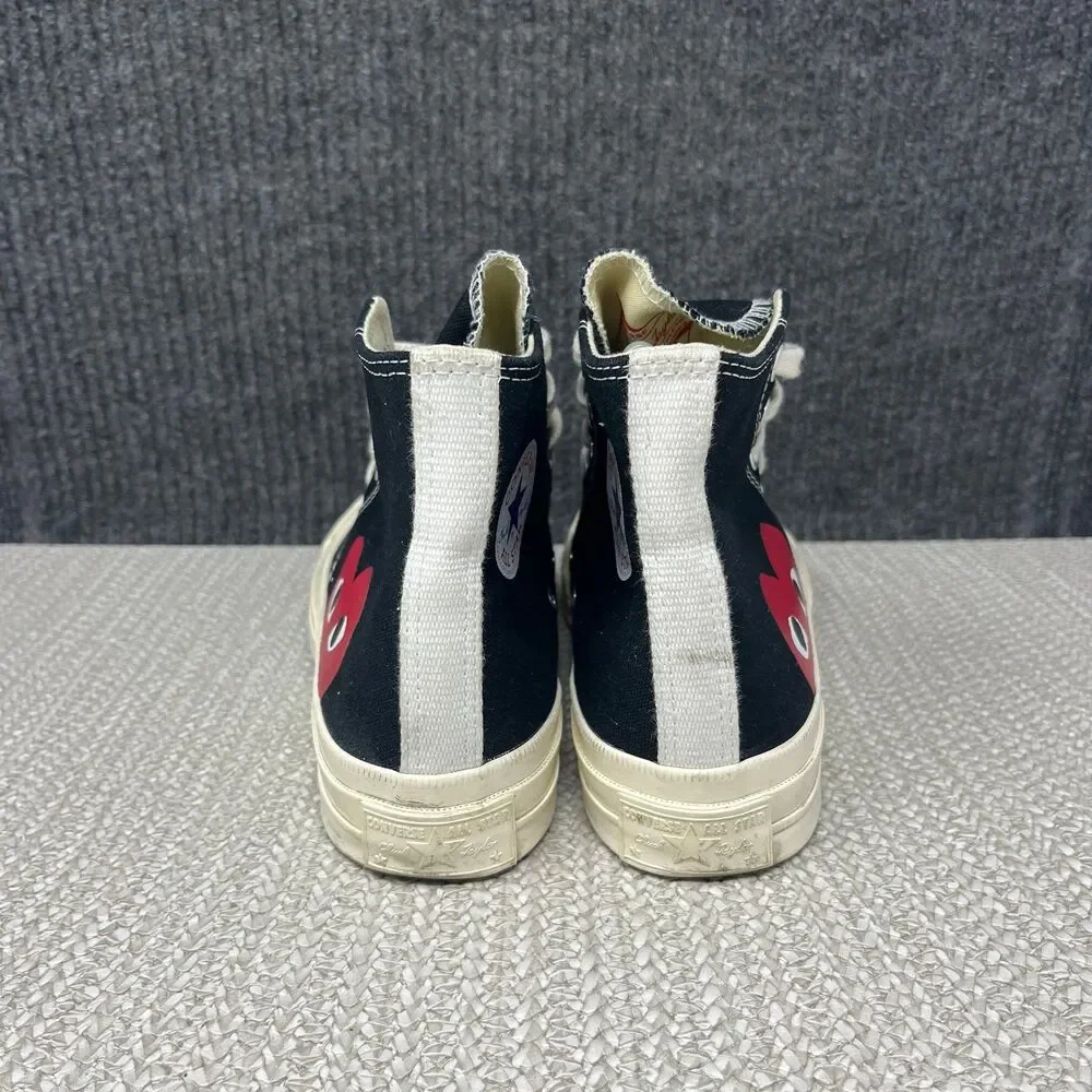 Converse Comme Des Garcons Play Chuck 70 High Black Sneakers Women’s 6 US